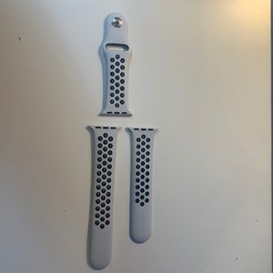 40mm Pure Platinum/Black Nike Sport Band - Regular